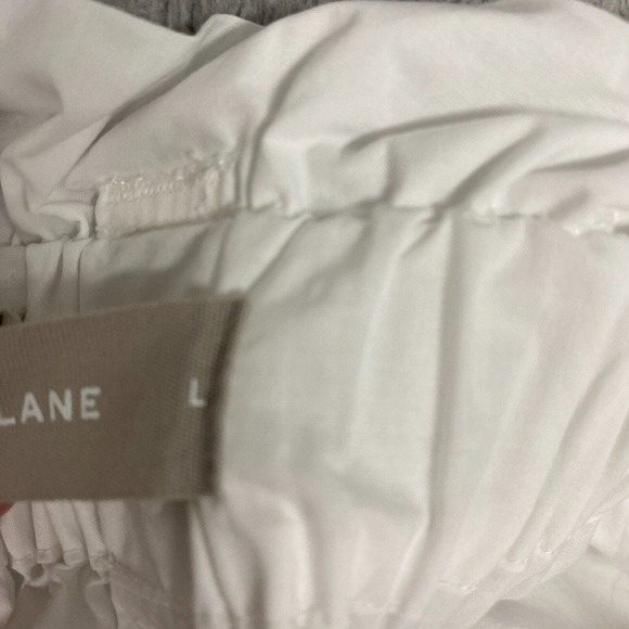 Everlane White Maxi A-Line Skirt with Smocked Detail - Picture 9 of 11